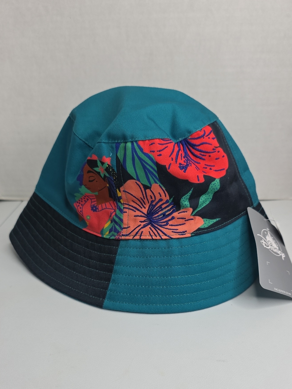 Disney Teal & Black Floral Encanto Bucket Hat for Kids